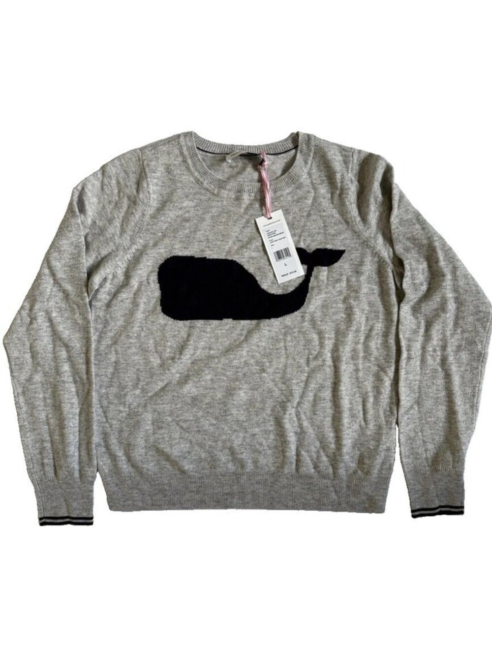 Vineyard Vines Girls' Intarsia Crewneck Sweater Coastal Luxury NWT